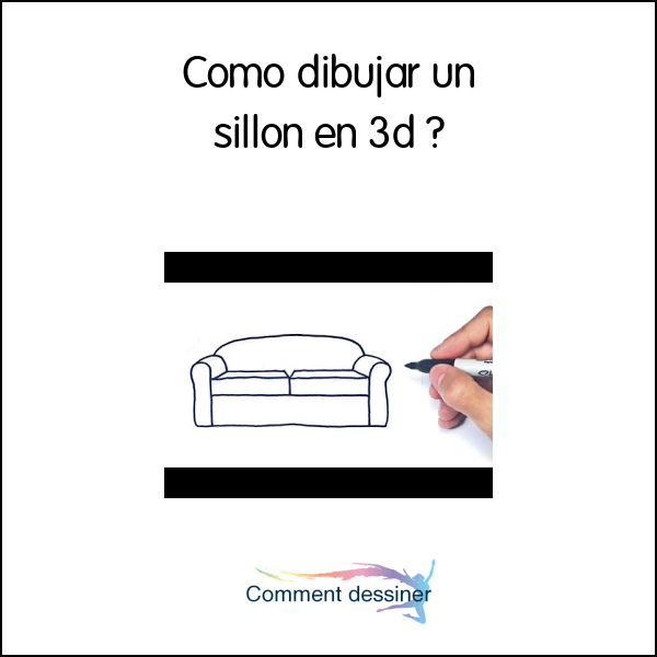 Como dibujar un sillon en 3d